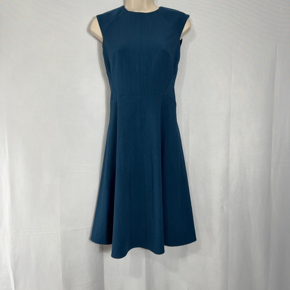 M.M. LaFleur Dress Etsuko‎ Sleeveless Fit and Flare Teal Blue Womens Size 00